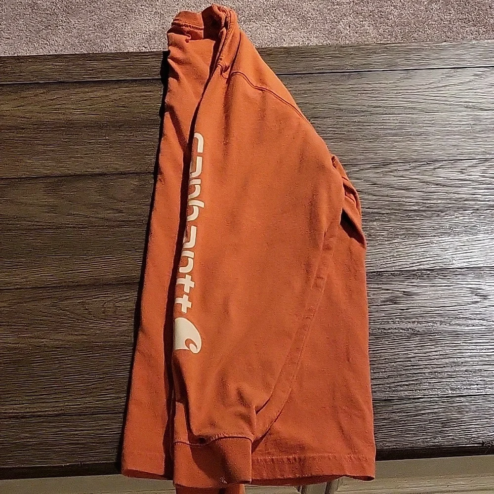 Orange Carhartt Medium Long Sleeve Tee - Picture 2 of 7